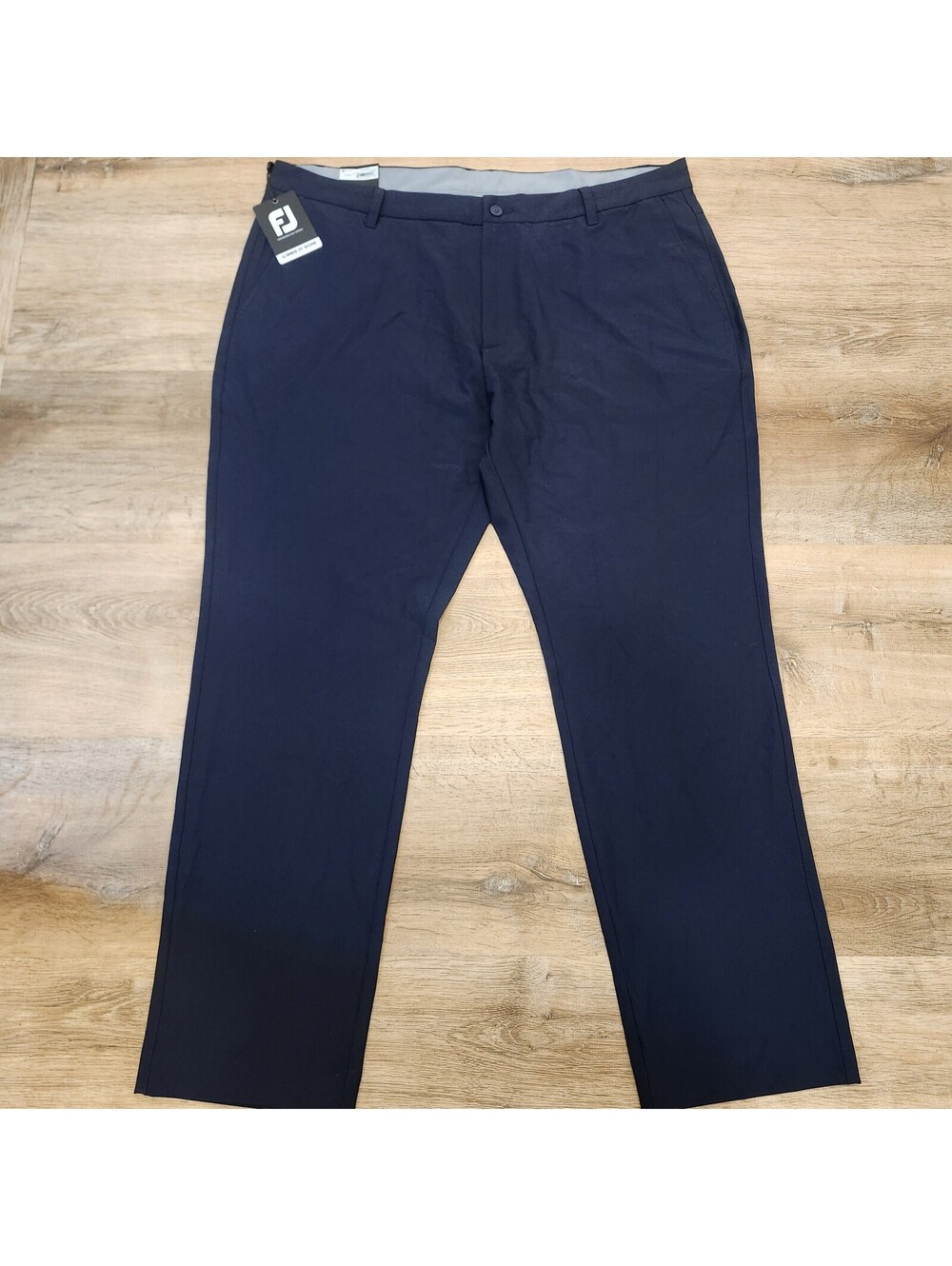 Footjoy Tour Slim Fit Men's Navy Golf Pants Size 42x30 Performance Stretch NWT